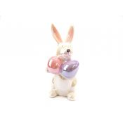 Ozdoba wielkanocna królik z jajkami 18,2cm One Dollar (367494)