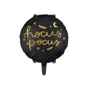 Balon foliowy Partydeco Hocus Pocus, 45 cm, czarny 18cal (FB149)