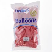 Balon gumowy Partydeco pastelowy 100 szt różowy jasny 12cal (12P-004)