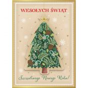 Kartka składana BN z zawieszka  CHOINKA B6 Henry (5905701483518)