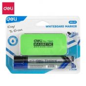 Marker suchościeralny okrągły czar.+nieb mix 2,0mm okrągła końcówka Deli (2mm)