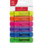Zakreślacz Faber Castell Neon 1546 6 kol. mix 1,0-5,0mm (254646 FC)
