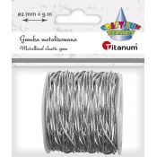 Sznurek Titanum Craft-Fun Series gumka srebrna 9m