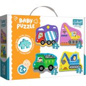 Puzzle Trefl puzzle baby classic pojazdy na budowie 3, 4, 5, 6 el. (36072)