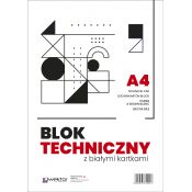 Blok techniczny Wektor A4 biały 160g 10k [mm:] 210x297