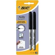 Marker permanentny TEXSTILE czarny 0,9mm okrągła końcówka Bic Kids (933872)