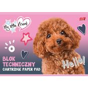 Blok techniczny My Little Friend A4 biały 20k Unipap