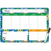 Podkład na biurko FOOTBALL PLANER MAGNETYCZNY TYGODNIOWY mix PVC PCW [mm:] 350x250 Biurfol (PM-02-34)