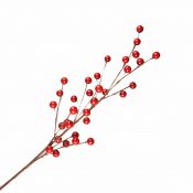 Ozdoba świąteczna gałązka dekoracyjna czerwonych jagód Arpex (VZ0417)