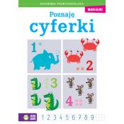 Książeczka edukacyjna Akademia przedszkolaka. Poznaję cyferki Zielona Sowa