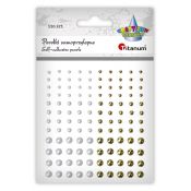 Kryształki Craft-Fun Series perełki mix Titanum (24CY0324 (white,gold))