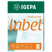 Etykieta samoprzylepna Igepa Label Multipurpose A4 biały [mm:] 53x30