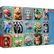 Puzzle Premium Plus Szydełkowe zwierzątka 1000 el. Trefl (12093)
