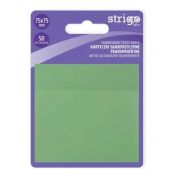 Notes samoprzylepny (karteczki) Strigo NEONOWE jasnozielony 50k [mm:] 75x75 (SSN027)