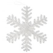 Ozdoba świąteczna śnieżynka posrebrzana duża Arpex (BN0318)