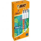 Długopis Velour 4 kolory 1,0mm Bic (9672771)