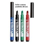 Marker permanentny Fibracolor Hi-Text 580/PB czarny 6,0mm ścięta końcówka