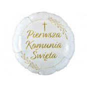 Balon foliowy Godan Komunia Święta (kłosy) 18cal (FG-OKSK)