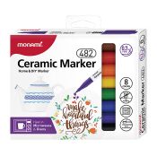Marker specjalistyczny Ceramic marker F 482 mix okrągła końcówka Monami (2051069508)