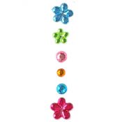 Kryształki Titanum Craft-Fun Series samoprzylepne kwiaty, kropki mix