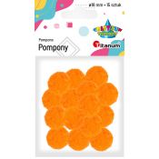 Pompony Titanum Craft-Fun Series pomarańczowe 15 szt