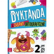 Książeczka edukacyjna Aksjomat Dyktanda i zabawy ortograficzne kl. 2