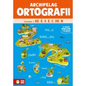 Książeczka edukacyjna Archipelag ortografii. Ćwiczenia z rz,ż, ś, ź, ć, dź, ń Zielona Sowa