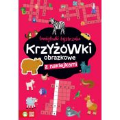 Książeczka edukacyjna Łamigłówki bystrzaka Krzyżówki obrazkowe Zielona Sowa