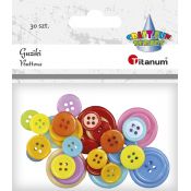Guziki Titanum Craft-Fun Series mix 30 szt