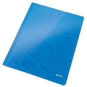 Skoroszyt WOW A4 niebieski metaliczny karton 80g Leitz (30010036)