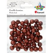 Ozdoba drewniana Craft-Fun Series Korale drewniane w kolorze ciemnobrązowym Titanum (25KBZ002)