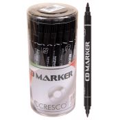 Marker do cd Cresco dwustronny czarny B/Mmm (212100)