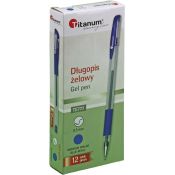 Długopis żelowy Titanum niebieski 0,5mm (GPGBLUE ECONOMY)