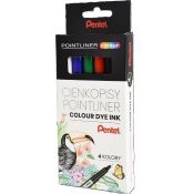 Cienkopis POINTLINER COLOUR mix 0,4mm 4kol. Pentel (S40-ST4PL)