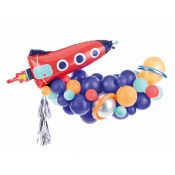 Girlanda Partydeco balonowa - Rakieta, mix, 154x130cm (GBN9)