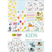 Zeszyt papierów kolorowych Happy Color Kids Natura 30 motyw A4 80g 15k (3808 2030-K)