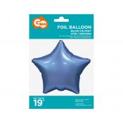 Balon foliowy Godan Gwiazdka matowa barwinek 19cal (BG-HMBR)