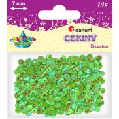 Cekiny Titanum Craft-Fun Series Okrągłe perłowe seledynowe