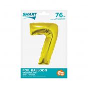 Balon foliowy Godan Smart cyfra 7 złota 76cm (CH-SZL7)