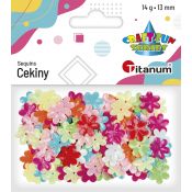 Cekiny Titanum Craft-Fun Series kwiatki kolorowe 14g (CK061)