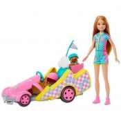 Lalka Barbie Gokart Stacie pojazd filmowy (HRM08)