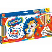 Kredki glinkowe BAMBINO trójkątne 24 kol. St.Majewski (5903235003240)