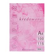 Papier kredowy A4 biały [mm:] 210x297 Kreska