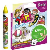 Kredki ołówkowe Fiorello Super Soft 12 kolorów + 2 gratis (170-1374)