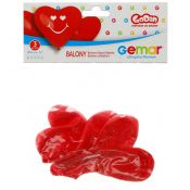 Balon kształty serca Godan PREMIUM SERCA czerwony 3 szt (GB/PG30)