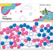 Pompony Titanum Craft-Fun Series poliestrowe mix 120 szt (20TH1020-3)