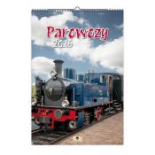Kalendarz ścienny PAROWOZY 320mm x 470mm Pan Kalendarzyk (A3 VD.19)