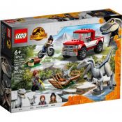 Klocki konstrukcyjne Lego Jurassic World Schwytanie welociraptorów Blue i Bety (76946)