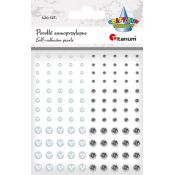 Kryształki Craft-Fun Series perełki mix Titanum (24CY0324 (white,silver ))