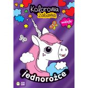 Książeczka edukacyjna Kolorowa zabawa Jednorożce Zielona Sowa